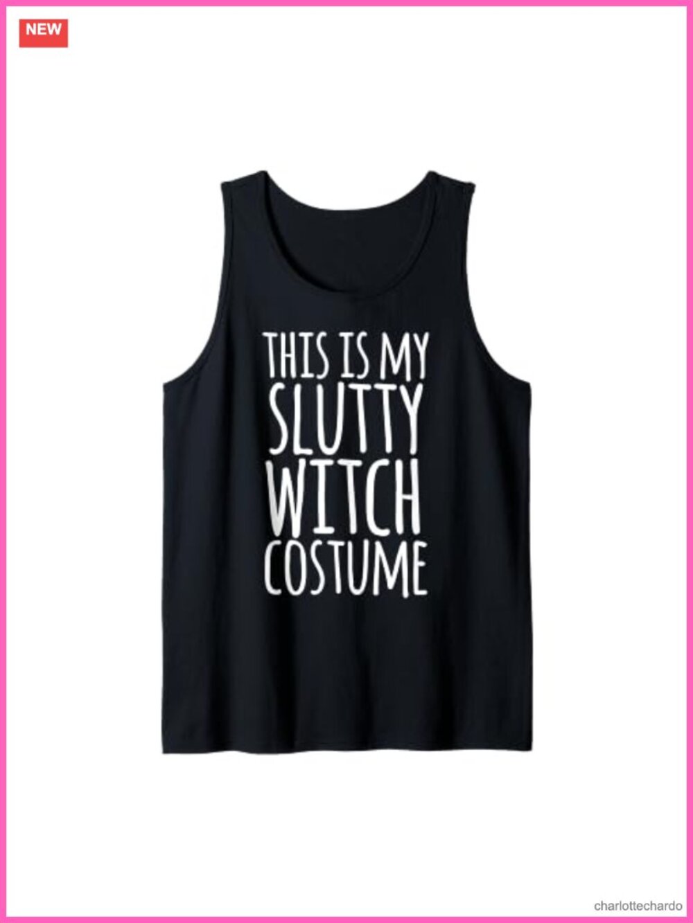 Funny Lazy Halloween Witch Costume Tank Top Sleeveless Novelty Tee